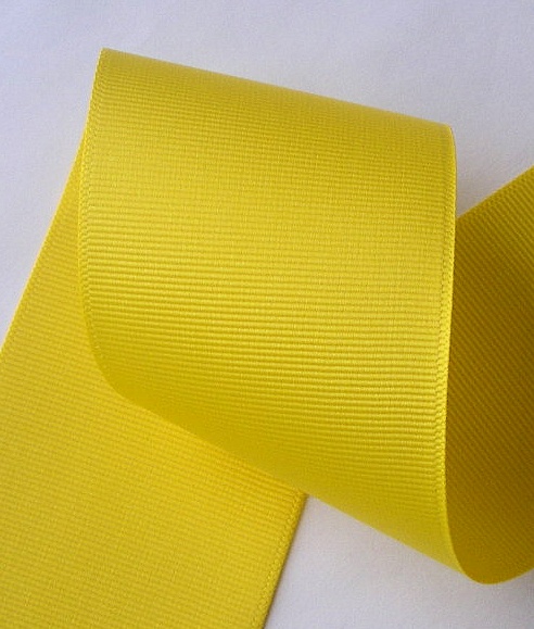 GROS-SOLID  2 1/4" YELLOW GROSGRAIN (5 YDS)